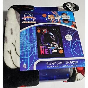 Space Jam 2 Nothing But Net  Silky Soft Throw 46" x 60‎ " Blanket Lebron James